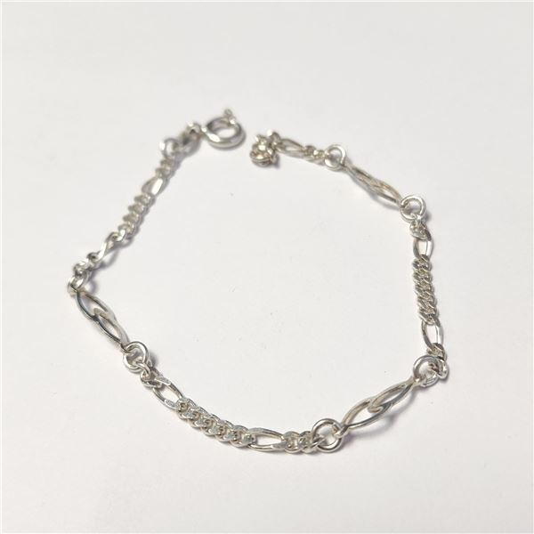 SILVER 7.5" BRACELET