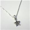 Image 2 : SILVER MARCASITE STAR 16" NECKLACE