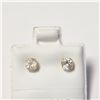 Image 1 : 10K YELLOW GOLD WHITE TOPAZ(0.45CT) EARRINGS