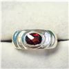 Image 1 : SILVER GARNET(1CT) RING