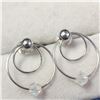 Image 2 : SILVER CRYSTAL EARRINGS