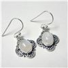 Image 2 : SILVER MOONSTONE EARRINGS