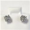 Image 1 : 14K WHITE GOLD DIAMOND (0.75CT,I2-3,F-G) EARRINGS