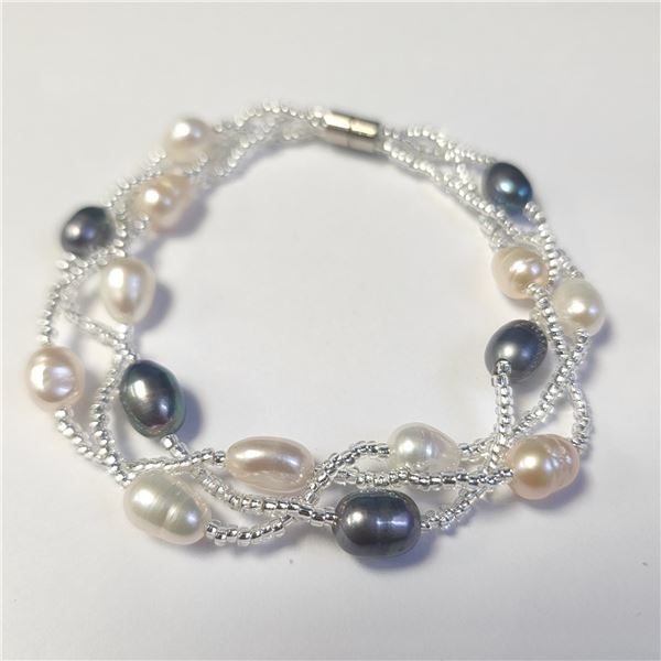 FRESH WATER PEARL 7.5" BRACELET