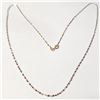 Image 1 : 18K ROSE GOLD 0.78G 16" NECKLACE