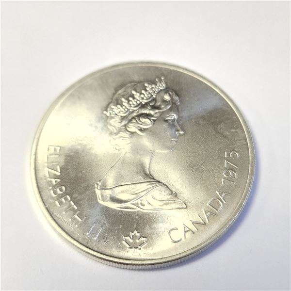 SILVER MONTREAL OLYMPIC $5 COIN