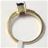 Image 4 : 10K YELLOW GOLD BLUE SAPPHIRE(1CT)