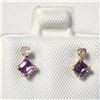 Image 1 : 10K YELLOW GOLD AMETHYST(0.4CT) DIAMOND