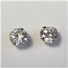Image 1 : 14K YELLOW GOLD CUBIC ZIRCONIA EARRINGS