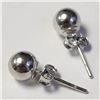 Image 2 : SILVER BALL EARRINGS