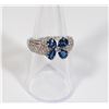 Image 1 : NEW RHINESTONE FLOWER RING SIZE 7