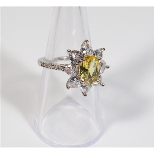 NEW SIZE 7 SUNFLOWER RING
