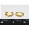Image 1 : NEW GOLD TONE RHINESTONE HOOP EARRINGS