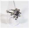 Image 1 : NEW ZIRCON FLOWER AND HEART CHARM RING SIZE 8