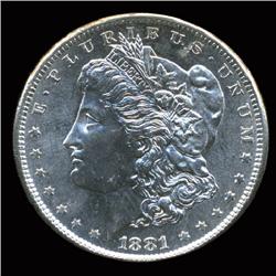 1881S Morgan Dollar GEM Uncirculated PROOFLIKE RARE Variety (COI-4103)