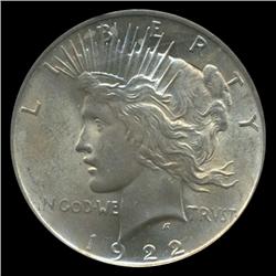 1922 Peace Dollar Graded MS67 (COI-5005)