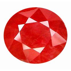 3.98ct Oval Cut Red Orange Padparascha Sapphire (GEM-10437)
