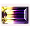 Image 1 : 27.60ct Baguette Cut Bi Color Ametrine FLAWLESS (GEM-11429)