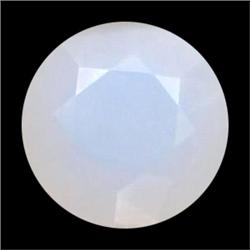 5.44ct Round Cut Top AAA White Yellow Opal (GEM-11700)
