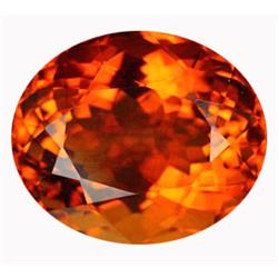 26.3ct Perfect Oval Cut Red Orange Citrine Brazil (GEM-14280)