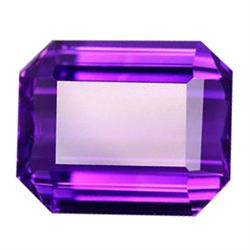 33.45ct Perfect  Emerald Cut Top Purple Amethyst Uruquay (GEM-14282)