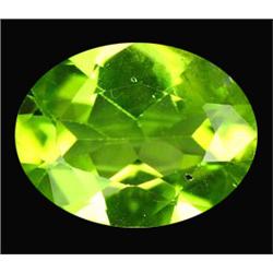 1.65ct  Unheated Lively Green Oval Cut Peridot (GEM-15418)