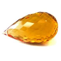 24.85ct Lovely Briolette Yellow AAA Citrine (GEM-15940)