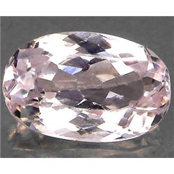 2.68ct RARE Oval Cut Top AAA Mozambique White Pink Kunzite (GEM-7136)