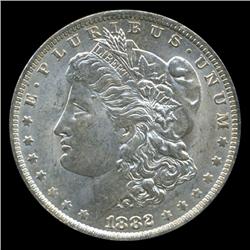 1882O Morgan Dollar RARE Choice Unc Blazer Scarce Variety (COI-5037)