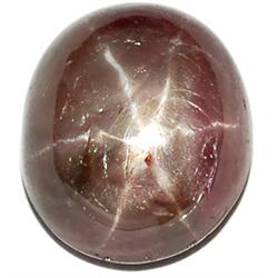 6.76ct RARE Oval Cabachon 6 Rays 100% Natural  Rich Red Star Ruby (GEM-7100)