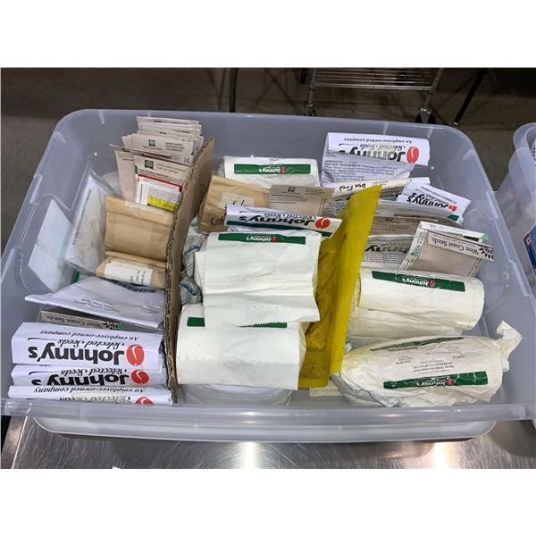 Lot of assorted Growing Vegetable/Herb Seeds with plastic tub/Lid