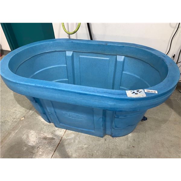 Large Blue UFA Plastic Tub with Drain