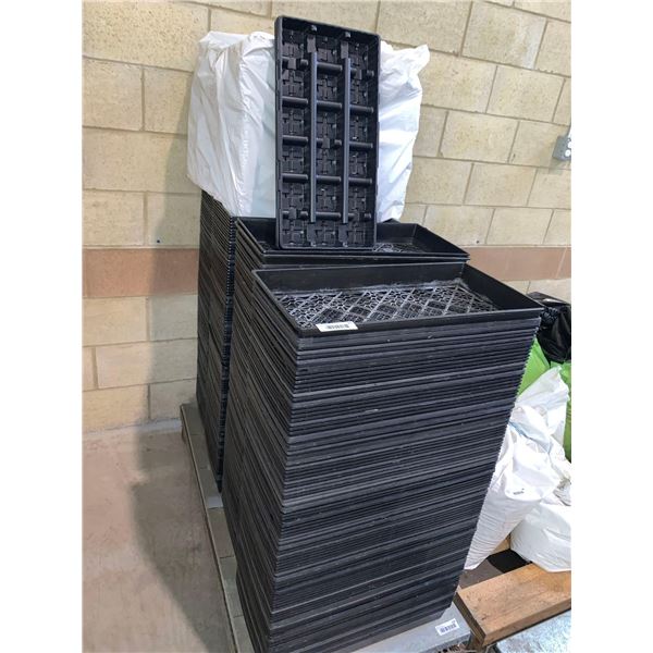 Plastic Starter Grow Trays assorted styles approx 200 units sold as one lot