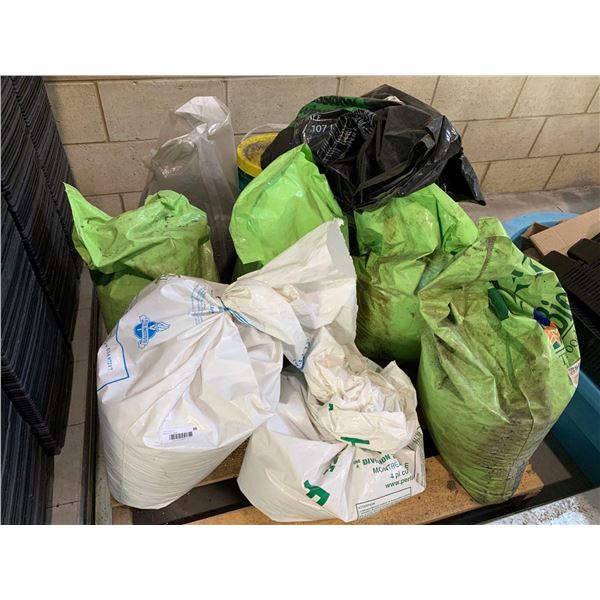 Pallet lot of assorted fertilizer and grow supply