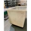 Image 2 : Large White Poly Rolling Bin approx 4 x 2.5ft x 3ft