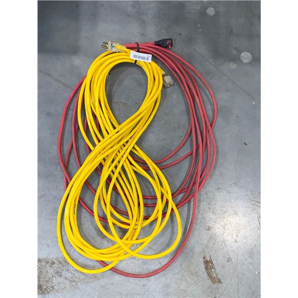 Lot of 2 heavy duty extension cords