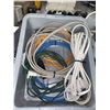 Image 1 : Bin lot of assorted extension cords