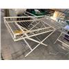 Image 3 : Metal White Mesh Folding Stock Table 40inx60in