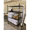 Image 1 : Black Metro Rack 4 shelf on wheels