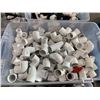 Image 2 : Lot of 4 bins assorted plumbing, abs, hose, fittings, etc