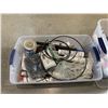 Image 5 : Lot of 4 bins assorted plumbing, abs, hose, fittings, etc