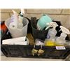 Image 1 : Bin of assorted cleaning supply and locks