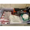 Image 1 : Bin of assorted safety supply and cleaning