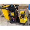 Image 1 : Rubbermaid Rolling Chambermaid cleaning dolly with mop bucket and supplies