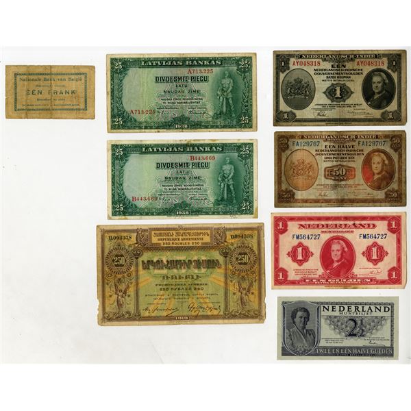 European Banknotes Assortment, 1914-43