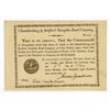 Image 1 : Chambersburg & Bedford Turnpike Road Co. 1821 I/U Stock Certificate