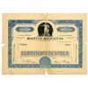 Image 1 : Martin-Marietta Corp. ca. 1970s Progress Proof Stock Certificate