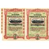 Image 1 : Cia Mexicana Manufacturera de Velas, S.A. 1921 Issued Stock Certificate Pair