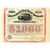 Image 1 : International Rail Road Co. of Texas, 1874 I/U Bond Signed by Galusha Grow as President.