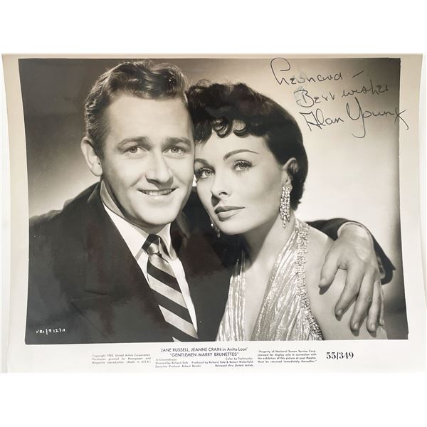 Gentlemen Marry Brunettes Alan Young signed photo